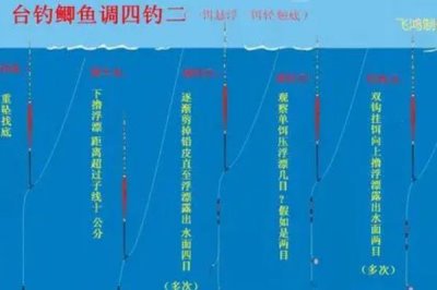 野钓鲫鱼怎么调漂，可重铅找底、半水调目等